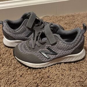 New Balance Kids Charcoal Gray Sneakers